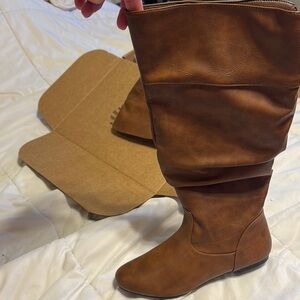 Brown Knee-High Women's Boots
